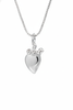 Colar Bobô Coração em Prata