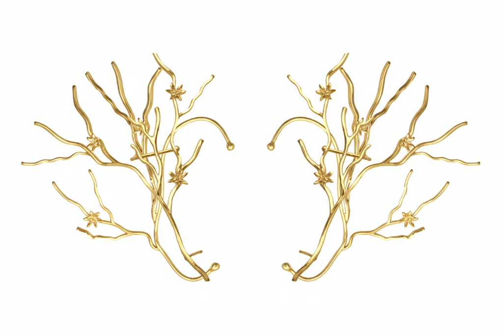 Brinco + Earcuff Galho XX