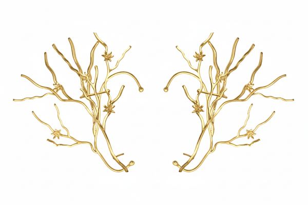 Brinco + Earcuff Galho XX