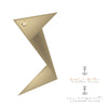 Pingente Origami S Ouro 2,5 cm